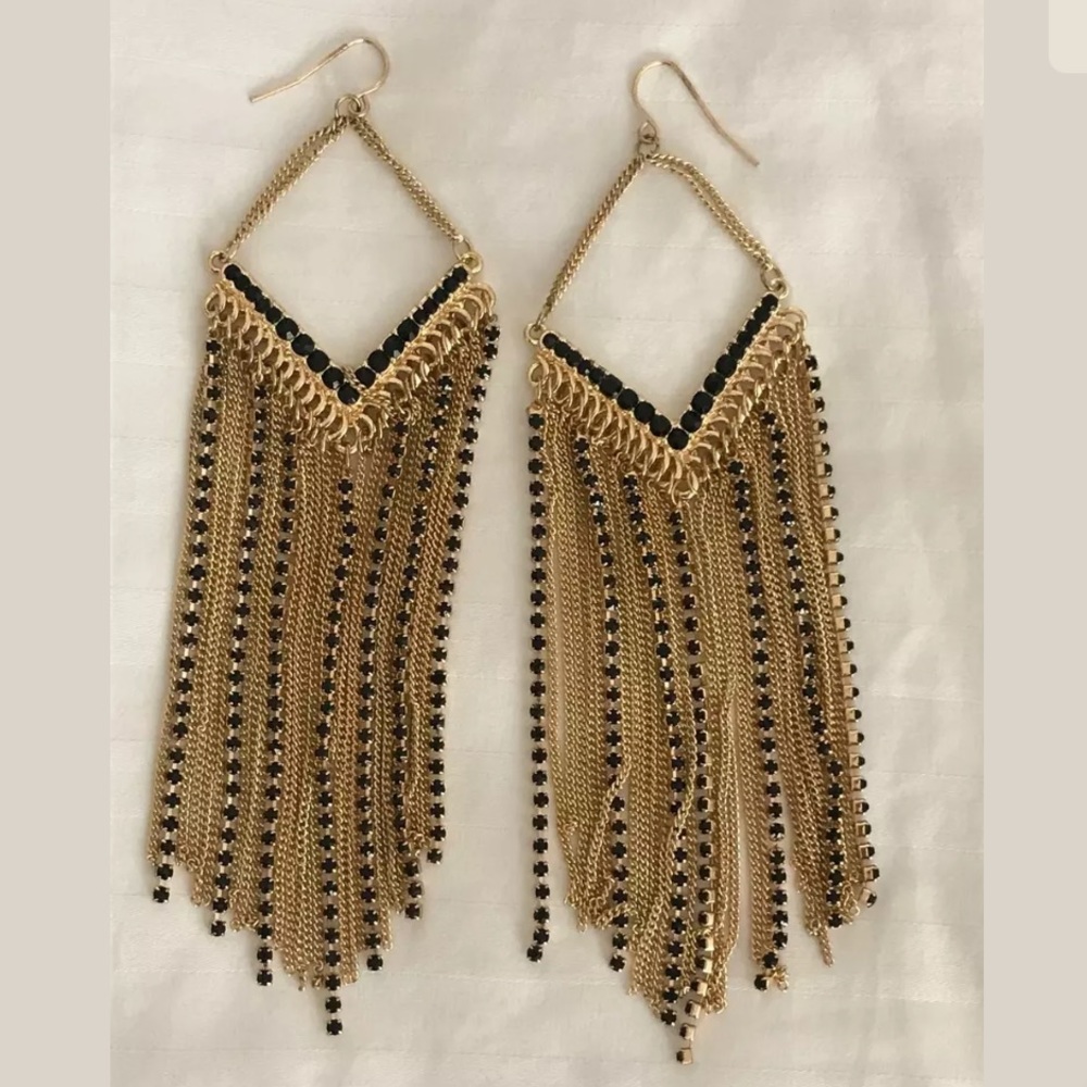 NWT Adia Kibur Tassel Earrings
